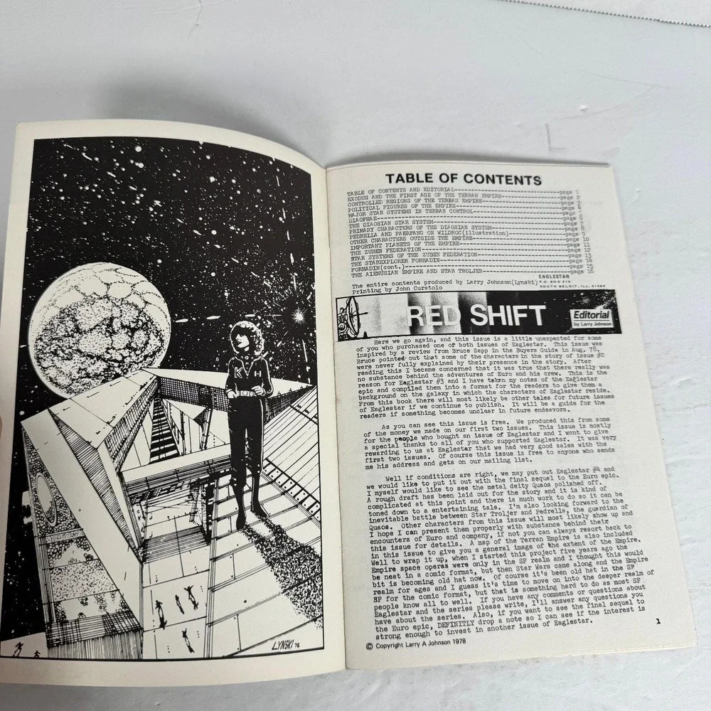 Eaglestar #3 Guide to the Terran Empire Larry Johnson 1978 Sci-Fi Fanzine